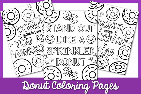 Donut Coloring Pages Donut Coloring Pages