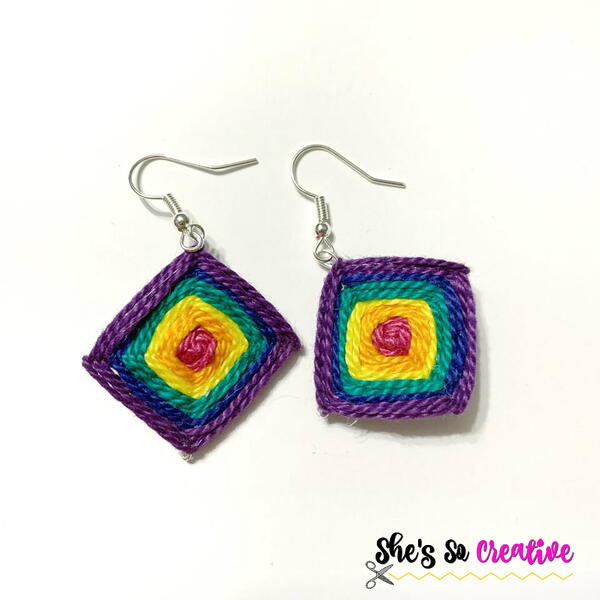 Gods Eye Earrings God's Eye Earrings