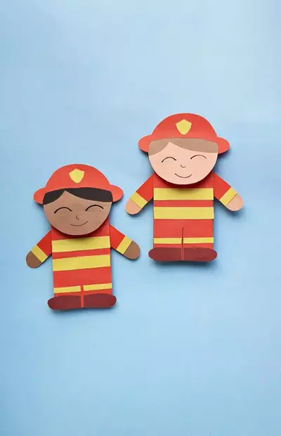 Paper Bag Firefighter Puppet Paper Bag Firefighter Puppet