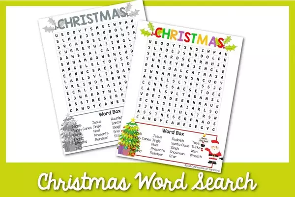 Free Christmas Word Search Printable Free Christmas Word Search Printable