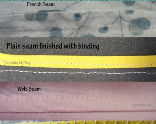 Different Types of Seams Different Types of Seams