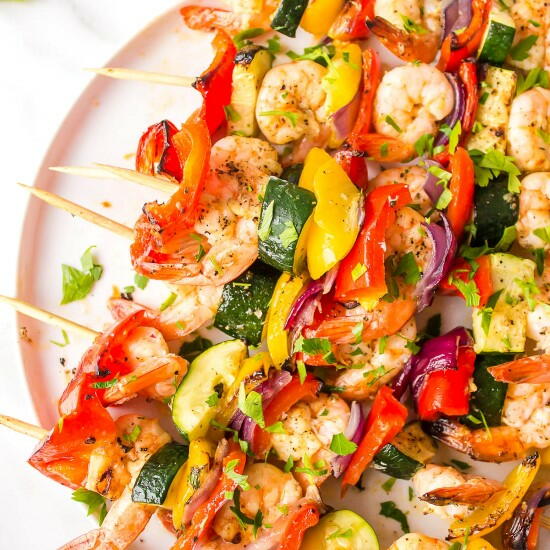 Lemon Garlic Shrimp Kabobs Lemon Garlic Shrimp Kabobs