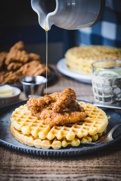 Chicken And Cornbread Waffles Chicken And Cornbread Waffles
