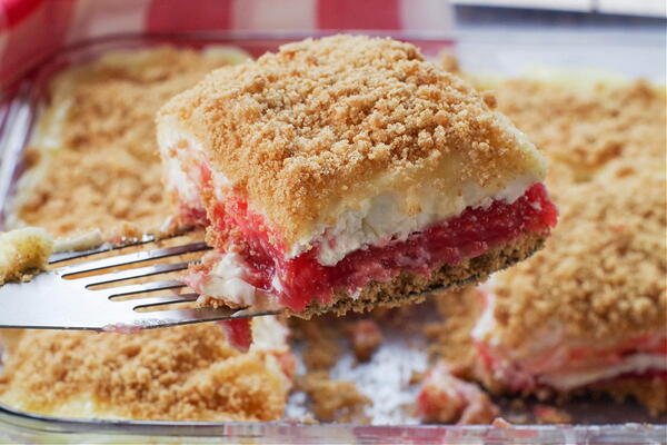 No Bake Rhubarb Dessert No Bake Rhubarb Dessert