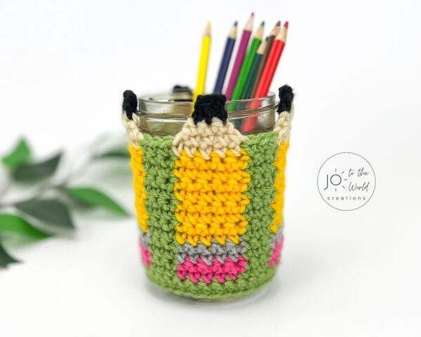 Crochet Pencil Holder Cover Pattern Crochet Pencil Holder Cover Pattern