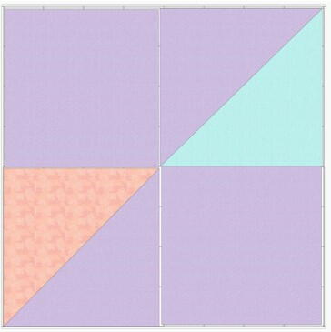 Charming Pastel Half Square Mini Quilt Pattern Charming Pastel Half Square Mini Quilt Pattern