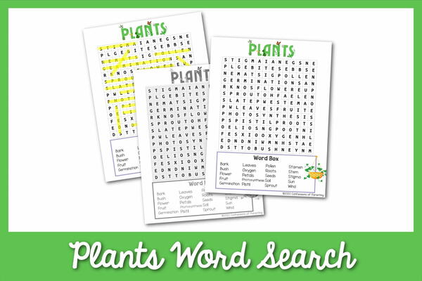 Plant Word Search Plant Word Search