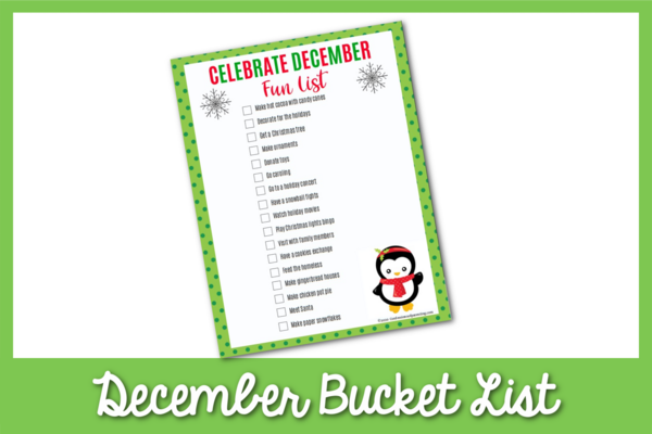 December Bucket List December Bucket List