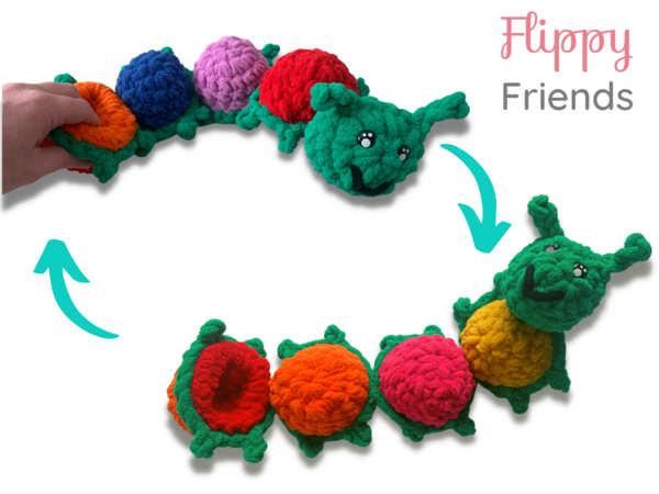 Reversible Caterpillar - Flippy Friends Reversible Caterpillar - Flippy Friends