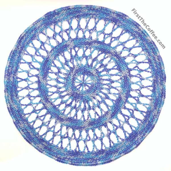 Starry Blue Crochet Wall Hanging Starry Blue Crochet Wall Hanging