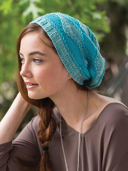 Easy Knit Hat Pattern with Weldon Waves Easy Knit Hat Pattern with Weldon Waves