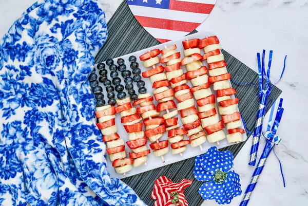 Fun Fourth Of July Fruit Skewers Fun Fourth Of July Fruit Skewers