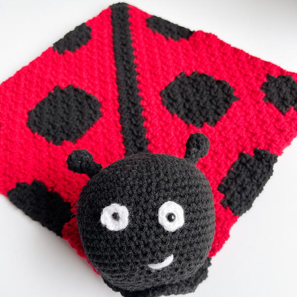 Ladybug C2c Baby Lovey Blanket Ladybug C2c Baby Lovey Blanket
