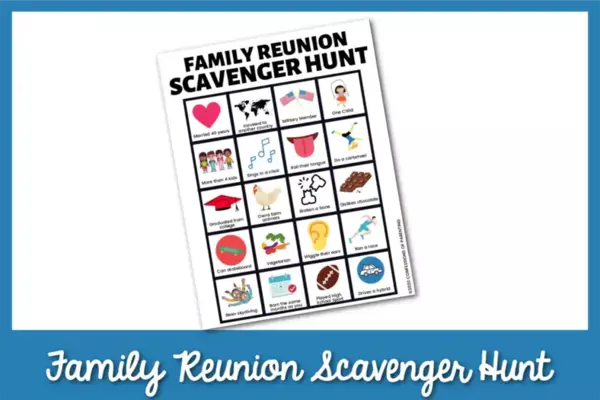 Family Reunion Scavenger Hunt Family Reunion Scavenger Hunt