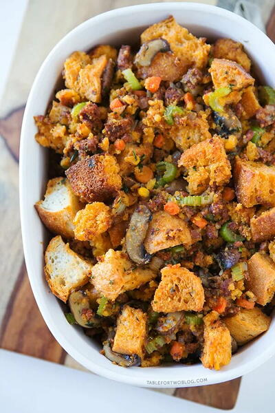 Chorizo Cornbread Stuffing Chorizo Cornbread Stuffing