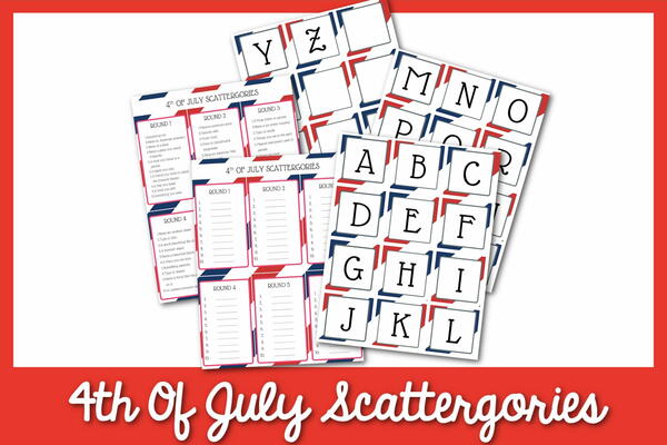 4th Of July Scattergories 4th Of July Scattergories