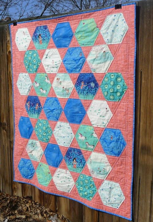 Giant Hexies Quilt Pattern Giant Hexies Quilt Pattern