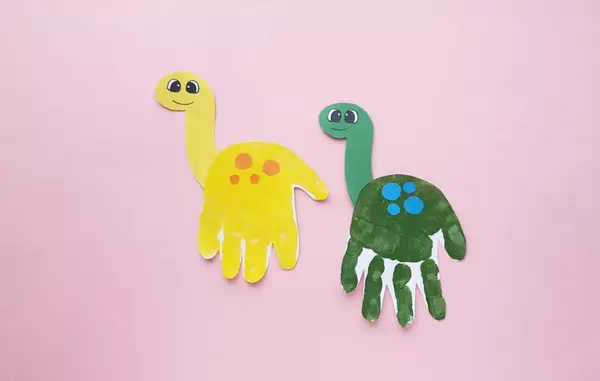 Dinosaur Handprint Craft Dinosaur Handprint Craft