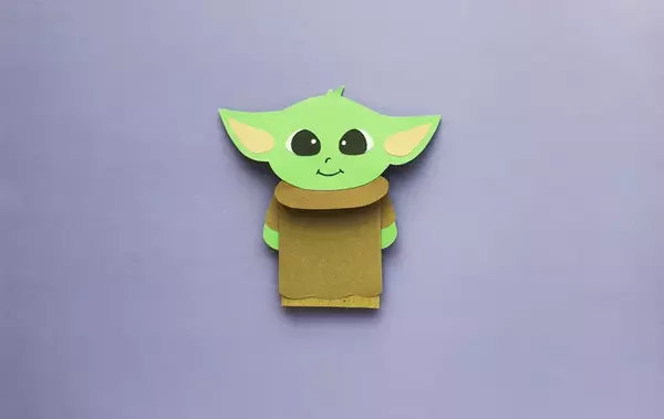 Paper Bag Baby Yoda Puppet Paper Bag Baby Yoda Puppet