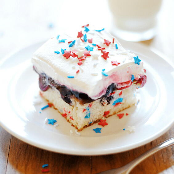 Fourth of July Poke Cake Fourth of July Poke Cake