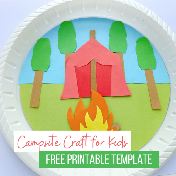 Paper Plate Camping Craft For Kids Paper Plate Camping Craft For Kids