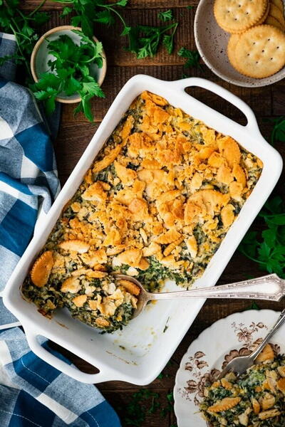 Cozy Creamed Spinach Casserole Cozy Creamed Spinach Casserole