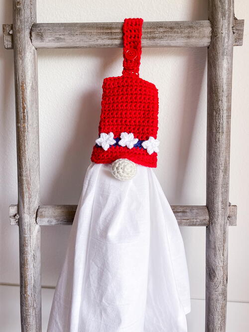 Patriotic Gnome Towel Topper Patriotic Gnome Towel Topper