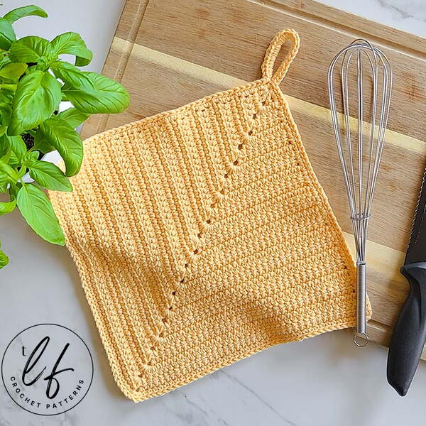 Mitered Crochet Kitchen Towel Mitered Crochet Kitchen Towel