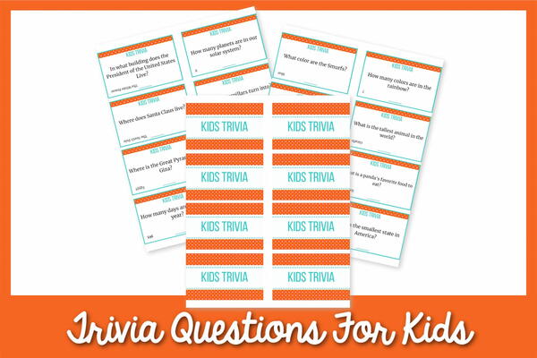 Trivia Questions For Kids Trivia Questions For Kids