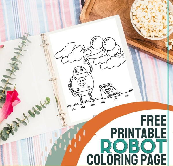 Printable Robot Coloring Page Printable Robot Coloring Page