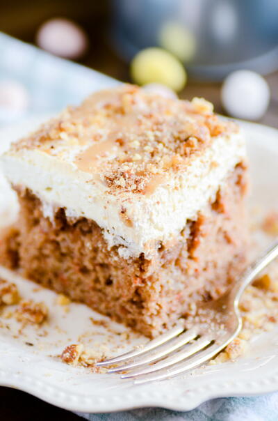 Carrot Cake Poke Cake Recipe Carrot Cake Poke Cake Recipe