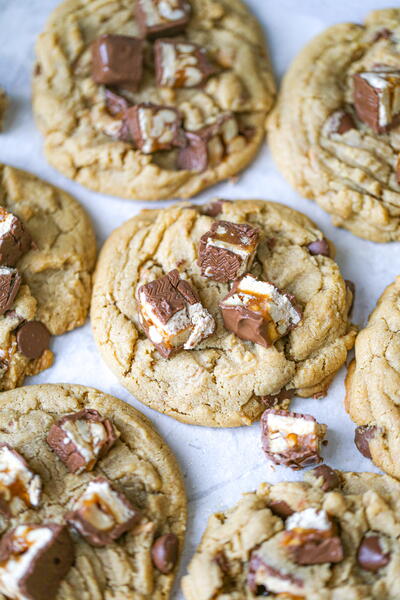 Snickers Peanut Butter Cookies