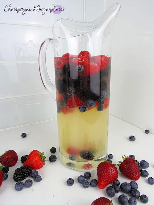 Red, Blue And Lychee Sangria
