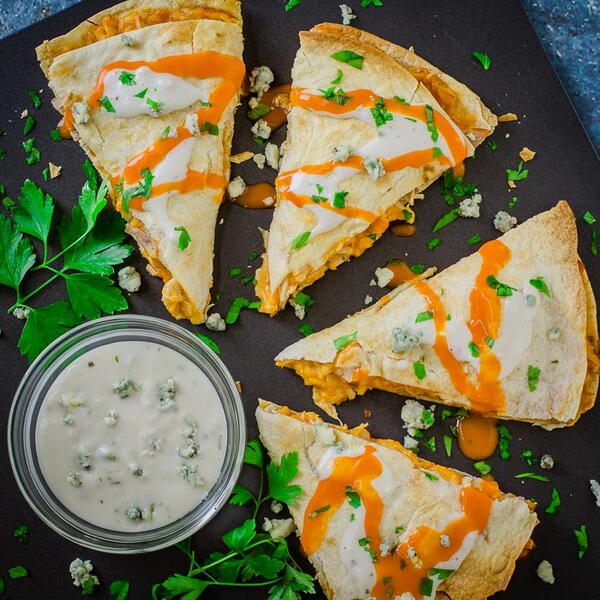 Buffalo Chicken Quesadillas