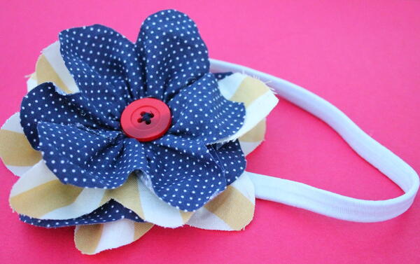 Fancy Fabric Flower Headband Fancy Fabric Flower Headband
