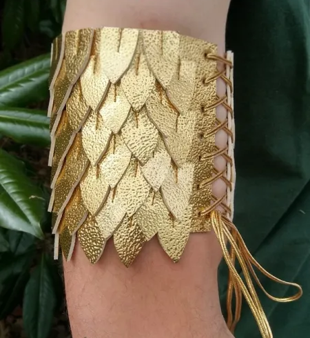 DIY Dragon Scale Arm Cuff DIY Dragon Scale Arm Cuff