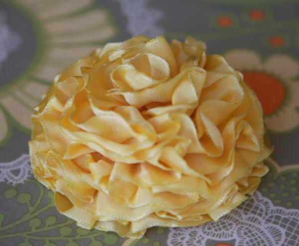 Ribbon Flower Pin Ribbon Flower Pin