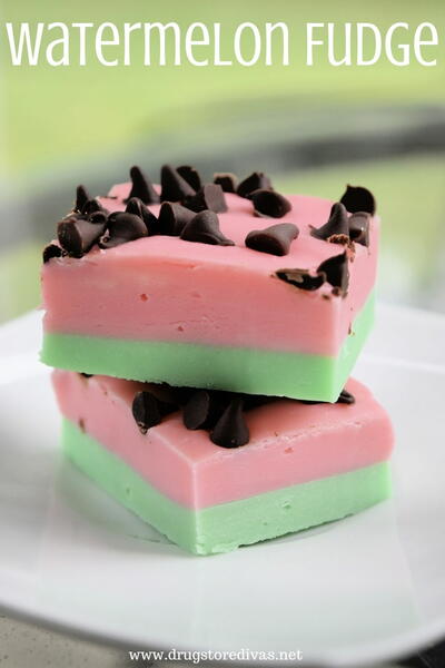 Watermelon Fudge Watermelon Fudge