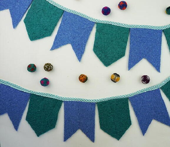 Banner From Felted Wool Sweaters Banner From Felted Wool Sweaters