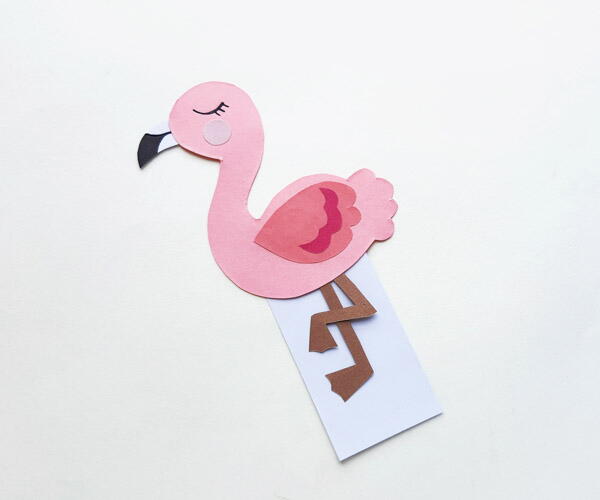 Papercraft Flamingo Bookmarks Papercraft Flamingo Bookmarks