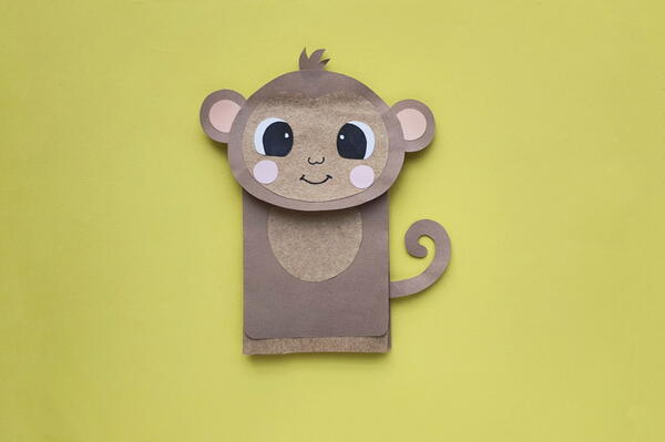 Paper Bag Monkey Puppet Paper Bag Monkey Puppet