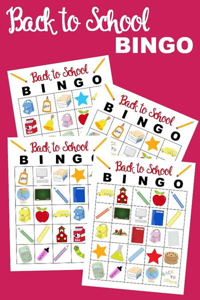 Back To School Bingo Back To School Bingo