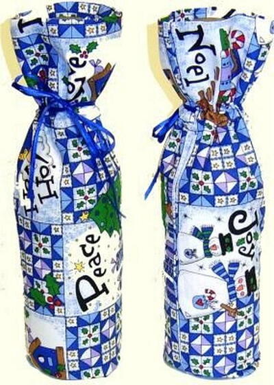 Sew a Bottle Gift Wrap Bag Sew a Bottle Gift Wrap Bag