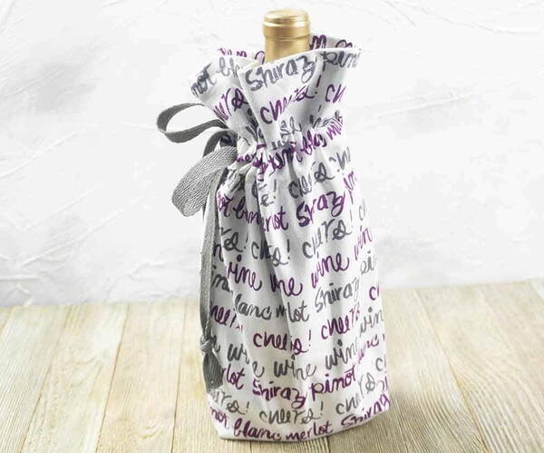Easy Sew Wine Bottle Bag Easy Sew Wine Bottle Bag