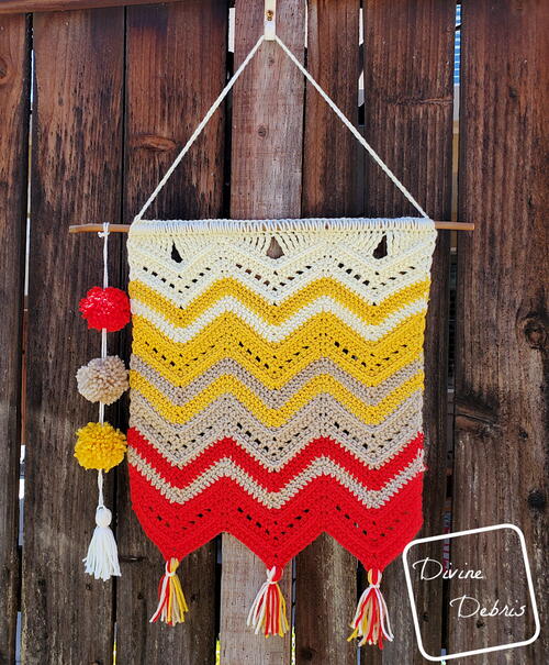 Colorful Chevrons Wall Hanging Colorful Chevrons Wall Hanging