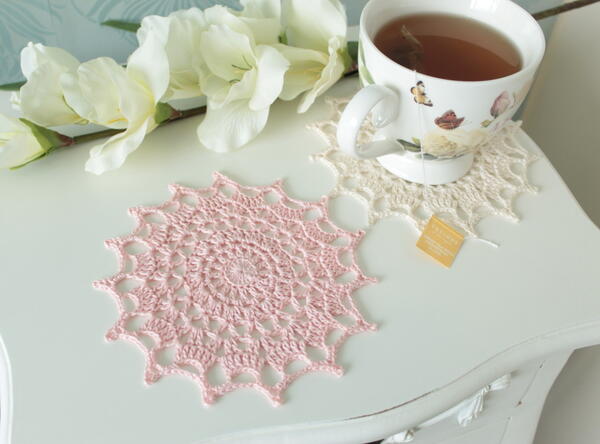 Solar Circle Crochet Coasters Solar Circle Crochet Coasters