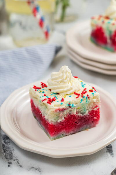 Firecracker Poke Cake Firecracker Poke Cake