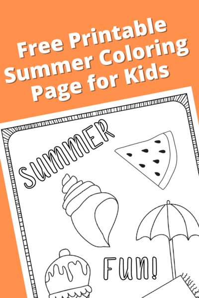 Free Printable Summer Coloring Page For Kids Free Printable Summer Coloring Page For Kids