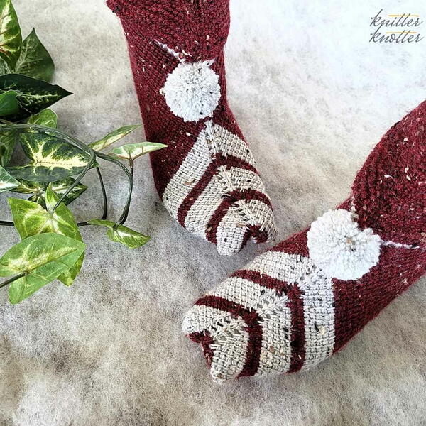 Easy Mitered Square Slippers Easy Mitered Square Slippers