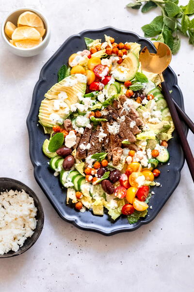 The Best Easy Greek Gyro Salad With Tzatziki Dressing The Best Easy Greek Gyro Salad With Tzatziki Dressing